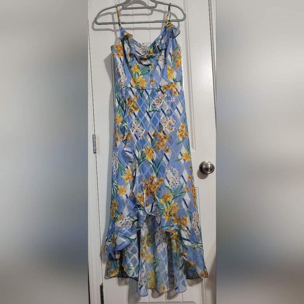 Intricate Patterned High-Low Sundress - Picture 4 of 6
